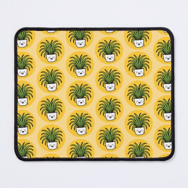 Item preview, Happy Spider Plant in Pot Pattern - Yellow designed and sold by Clever Cookie.