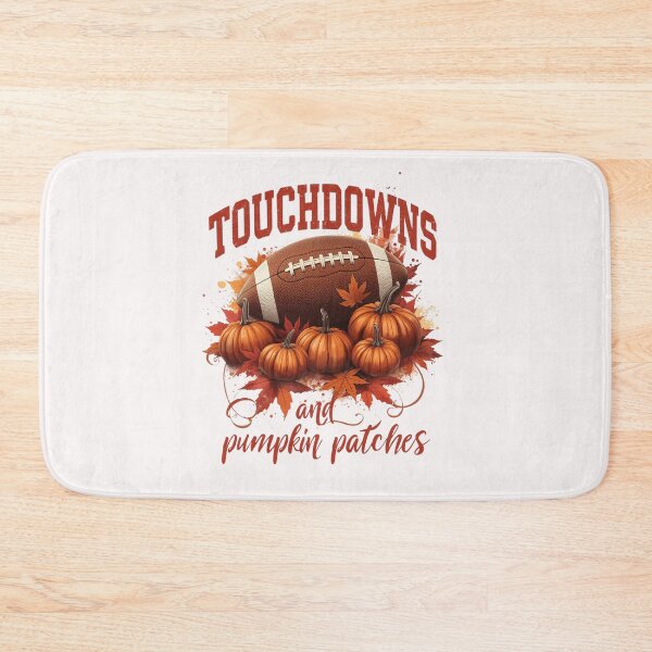 Item preview, Touchdowns and Pumpkin Patches Football Fall Autumn T-Shirt designed and sold by FestivityFinds.