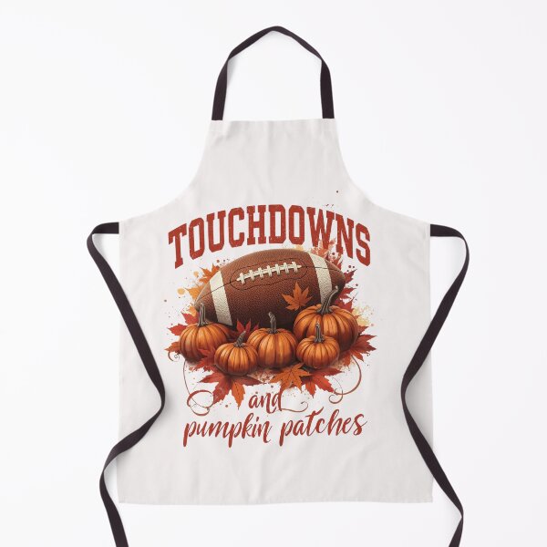 Item preview, Touchdowns and Pumpkin Patches Football Fall Autumn T-Shirt designed and sold by FestivityFinds.