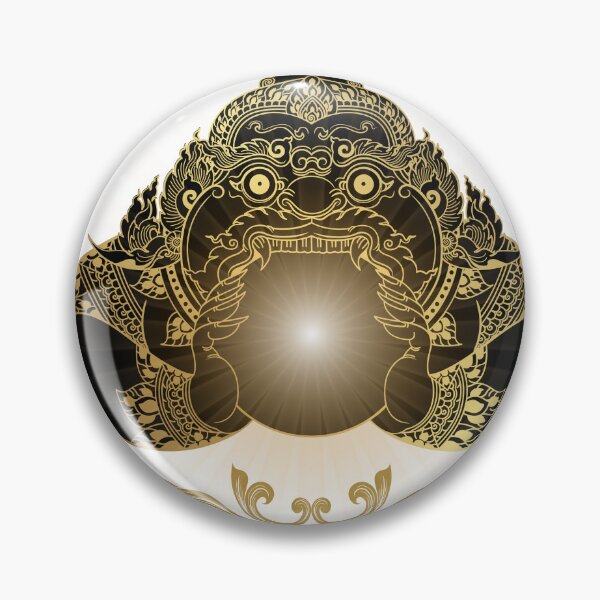 Item preview, Ornate Gold Thai Giant Rahu designed and sold by Happyfreedom.