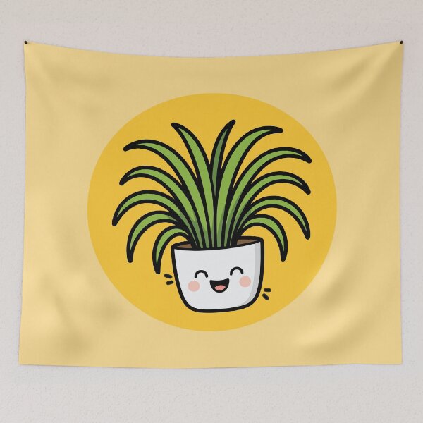 Item preview, Happy Spider Plant in Pot - Yellow designed and sold by Clever Cookie.