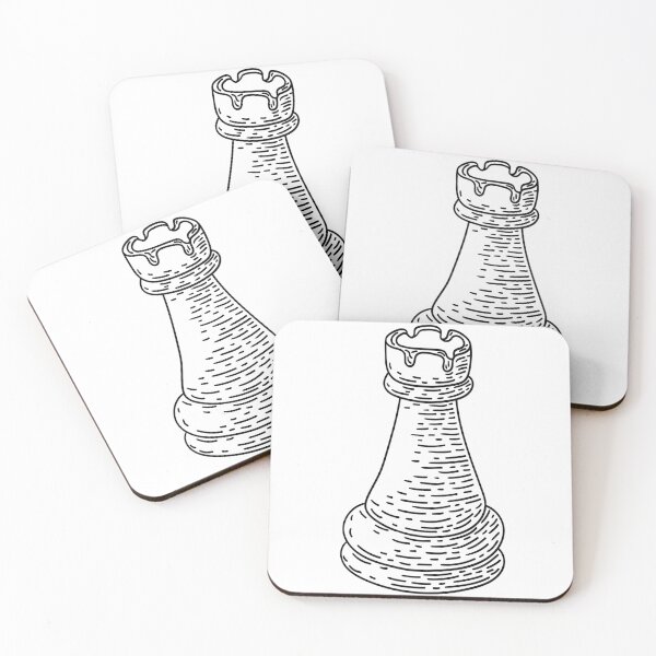 Item preview, Hand Drawn Chess Rook Artistic Sketch designed and sold by missbobbit.