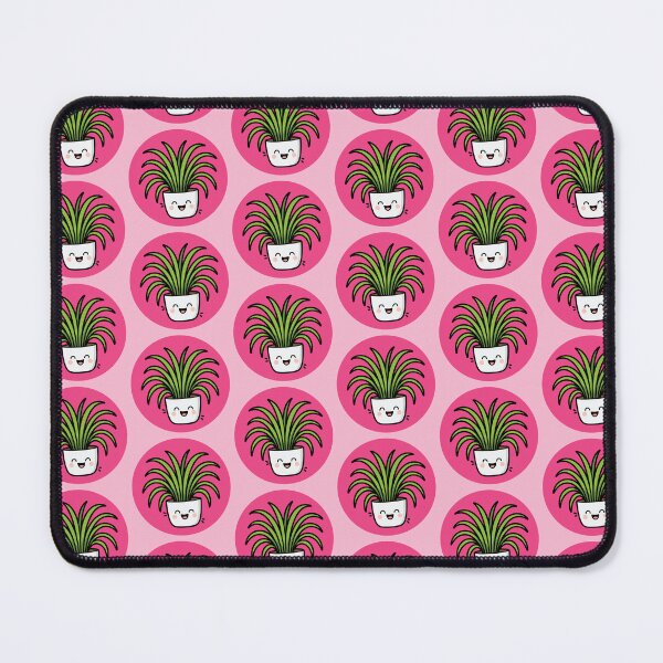 Item preview, Happy Spider Plant in Pot Pattern - Pink designed and sold by Clever Cookie.