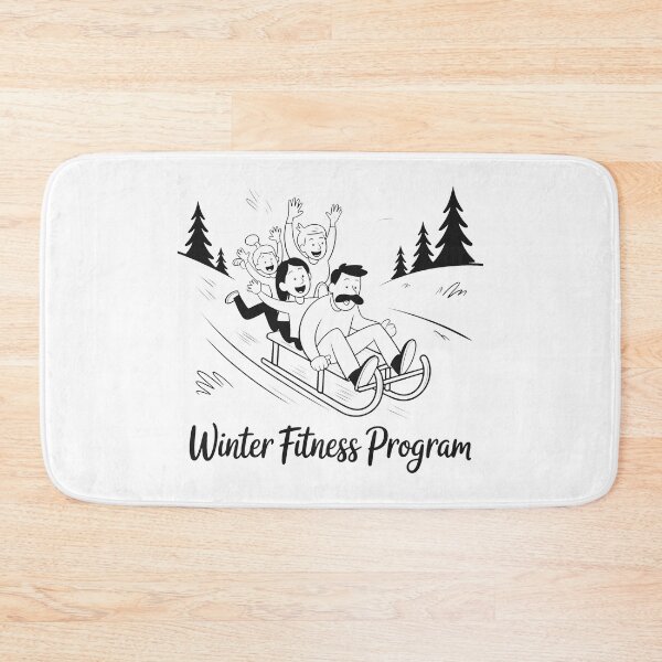 Item preview, Joyful Winter Scene with Parents and Children Sledding designed and sold by SplashTastic.