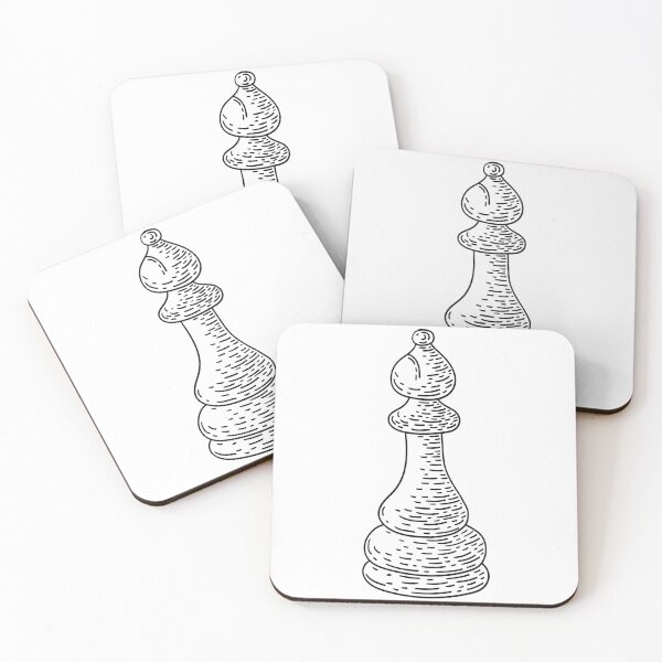 Item preview, Hand Drawn Chess Bishop Artistic Sketch designed and sold by missbobbit.