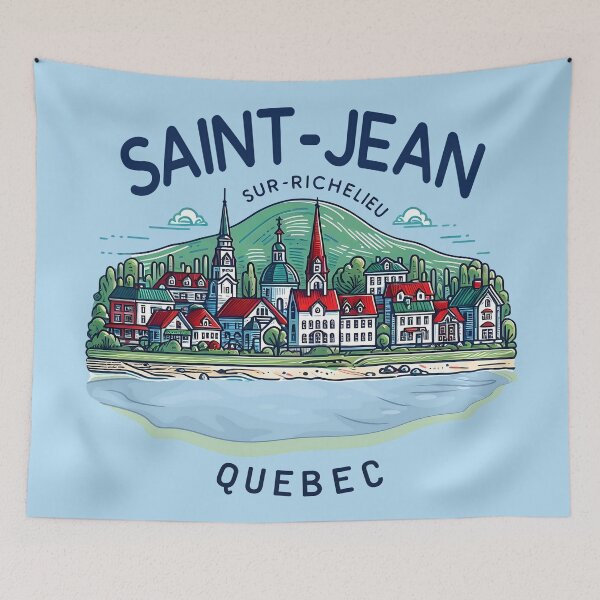 Aperçu de l'œuvre Saint-Jean-Sur-Richelieu Québec Canada créée et vendue par HowToCanadian.