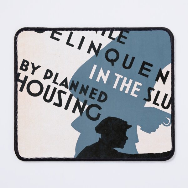 Item preview, Vintage WPA Art Poster | Federal Art Project | Cure Juvenile Delinquency | Planned Housing | 1930s Propaganda Print designed and sold by artofuniverse.