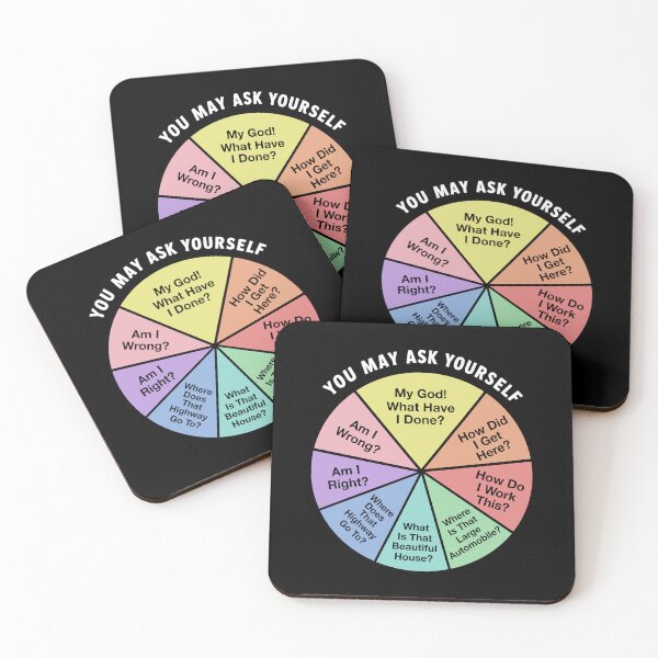 Item preview, You May Ask Yourself - 80s Music Retro Lyrics Pie Chart designed and sold by KarimSoCute.
