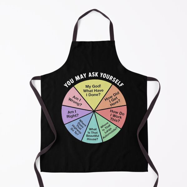 Item preview, You May Ask Yourself - 80s Music Retro Lyrics Pie Chart designed and sold by KarimSoCute.