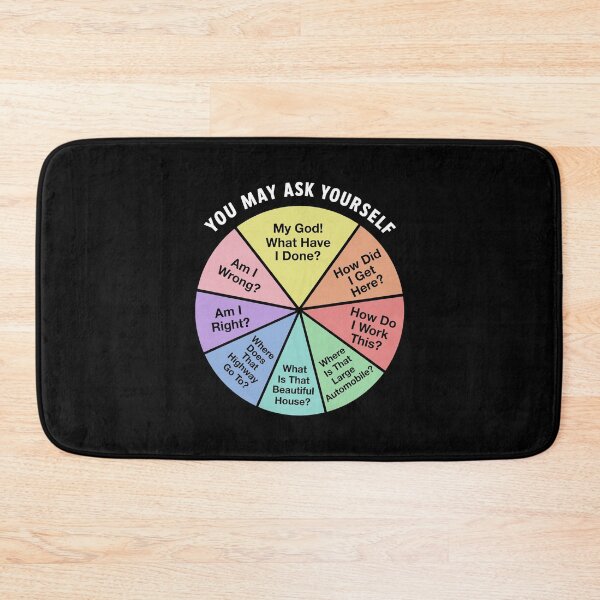 Item preview, You May Ask Yourself - 80s Music Retro Lyrics Pie Chart designed and sold by KarimSoCute.