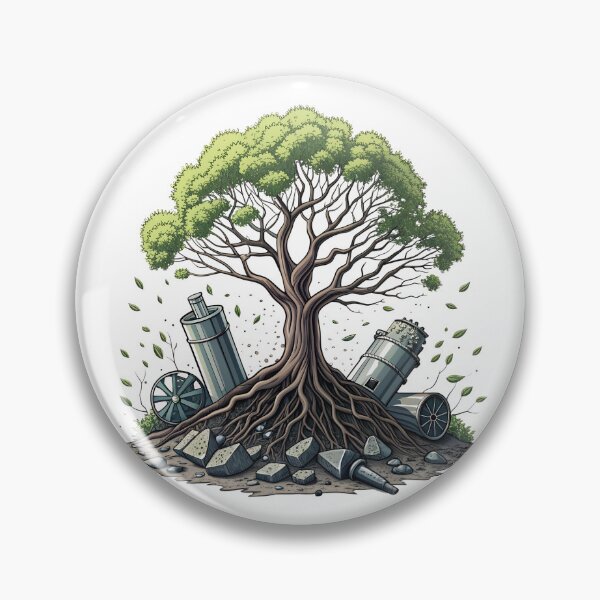 Item preview, Nature reclaims industrial remnants symbolizing renewal designed and sold by Ag49D.