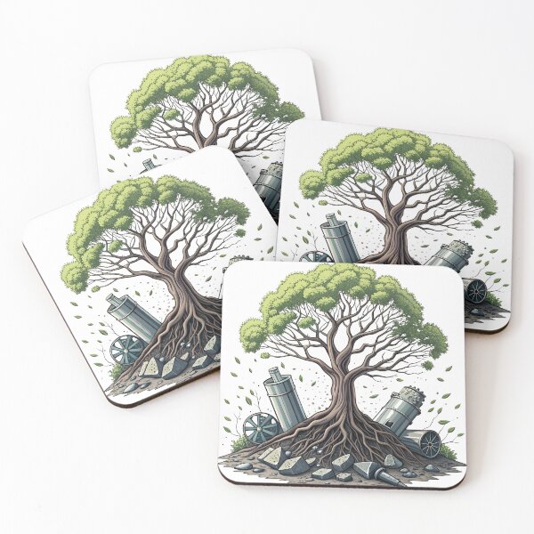 Item preview, Nature reclaims industrial remnants symbolizing renewal designed and sold by Ag49D.