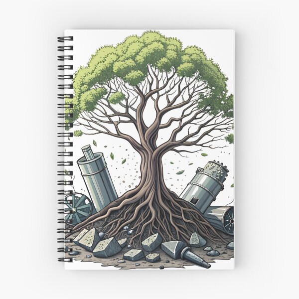 Item preview, Nature reclaims industrial remnants symbolizing renewal designed and sold by Ag49D.