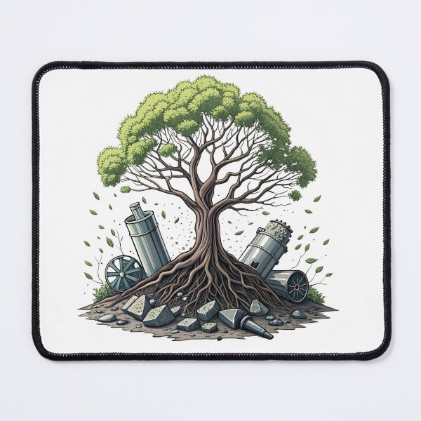 Item preview, Nature reclaims industrial remnants symbolizing renewal designed and sold by Ag49D.