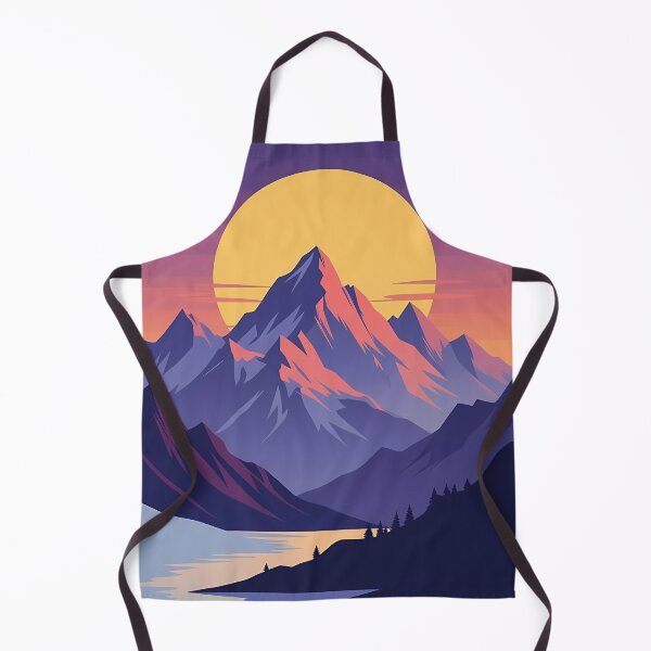 Item preview, Mountain, Sunset, River Water, Landscape, Abstract Art Stylize, Repeated Texture Pattern (image size 6656x9984) designed and sold by Digital-Davinci.