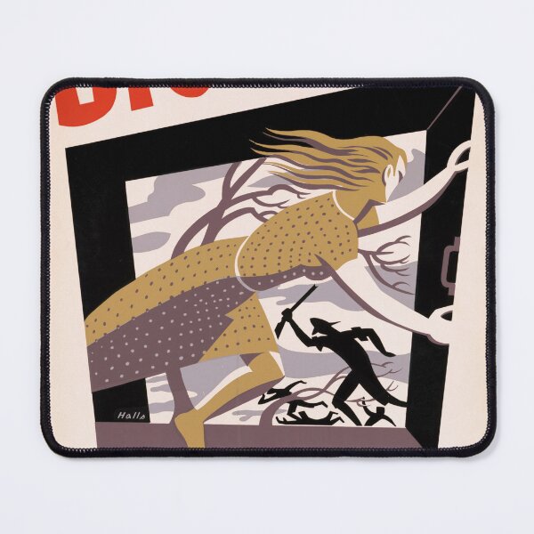 Item preview, Vintage Big Blow Poster | WPA Federal Theatre Art | Bold Graphic Style | New Deal Drama | Maxine Elliott’s Theatre NYC designed and sold by artofuniverse.