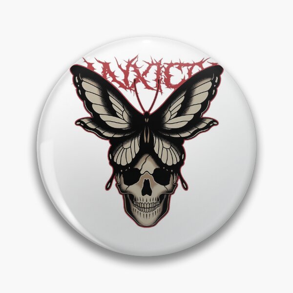 Item preview, metalica. skull butterfly  designed and sold by LaurencePinette.