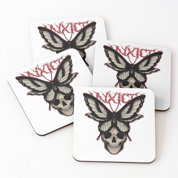 Item preview, metalica. skull butterfly  designed and sold by LaurencePinette.