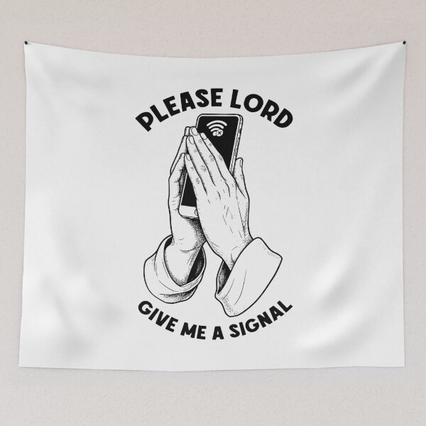 Item preview, Funny Cell Phone Bad Wifi Prayer Lord Give Me A Signal designed and sold by GrandeDuc.