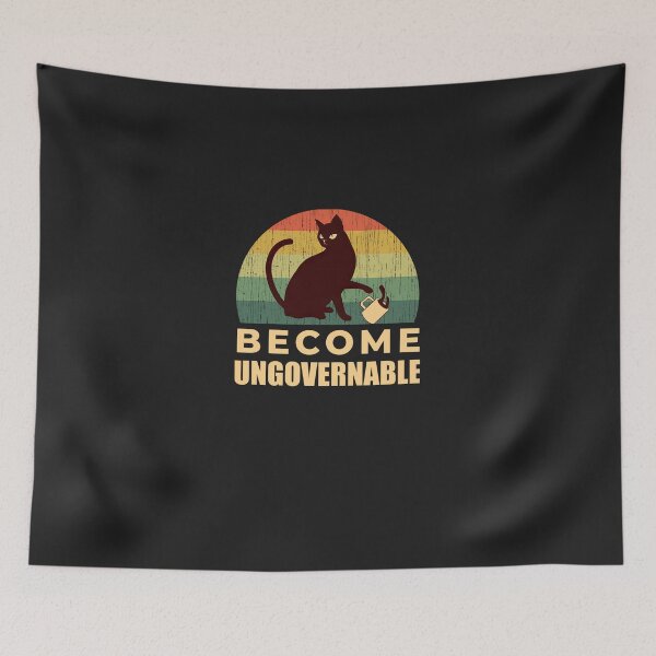 Item preview, Become-Ungovernable-Cat-Drink designed and sold by DirkKoche.