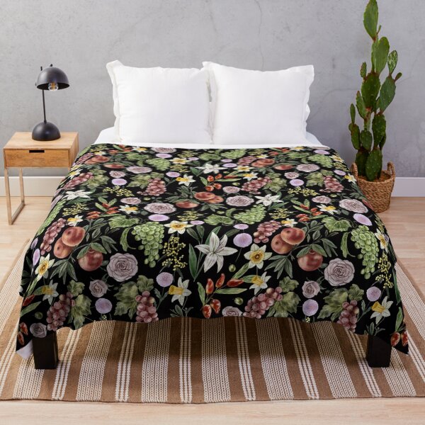 Item preview, Baroque Inspired Still Life Pattern Balck Background designed and sold by Carlo-Atzei.