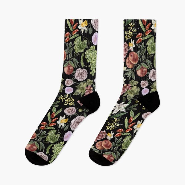 Item preview, Baroque Inspired Still Life Pattern Balck Background designed and sold by Carlo-Atzei.