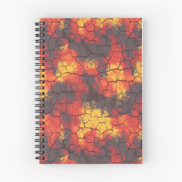 Item preview, Fiery abstract pattern with a cracked lava texture designed and sold by Piotrek0001.