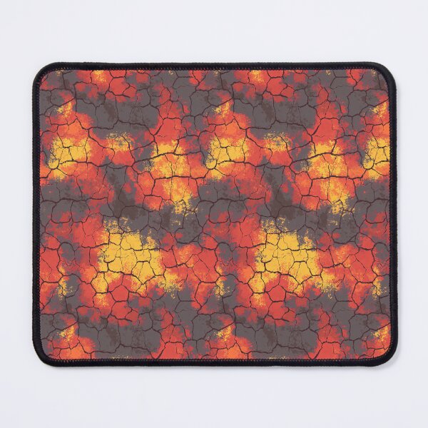 Item preview, Fiery abstract pattern with a cracked lava texture designed and sold by Piotrek0001.