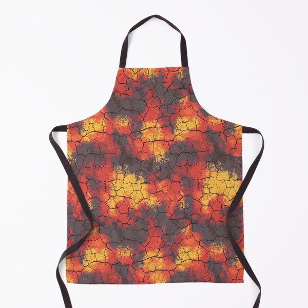 Item preview, Fiery abstract pattern with a cracked lava texture designed and sold by Piotrek0001.