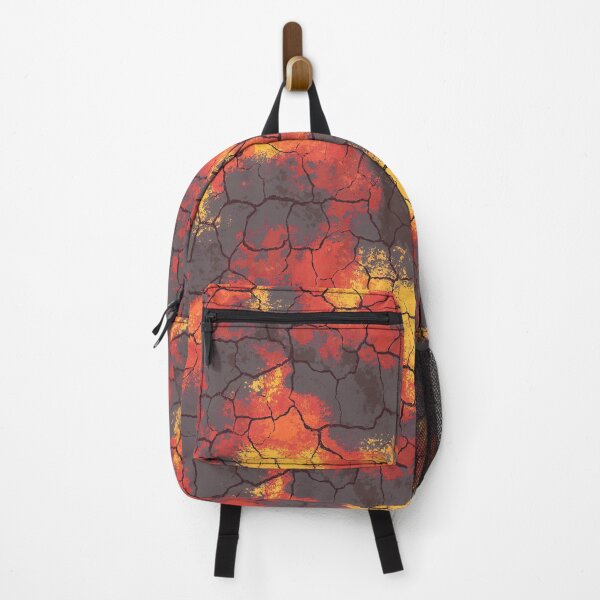 Item preview, Fiery abstract pattern with a cracked lava texture designed and sold by Piotrek0001.