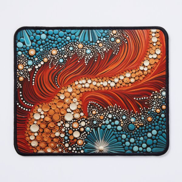 Item preview, Aboriginal Inspired Dot Art - Underwater Lava Stream designed and sold by GrinGalore.