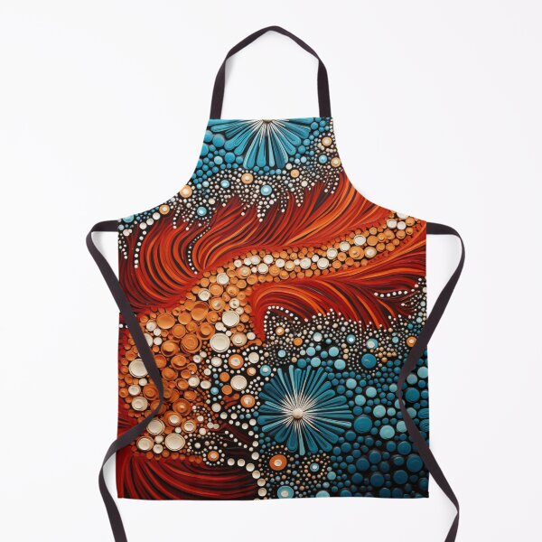 Item preview, Aboriginal Inspired Dot Art - Underwater Lava Stream designed and sold by GrinGalore.