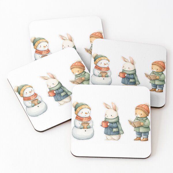 Item preview, watercolor winter animals designed and sold by K@raksnalee.