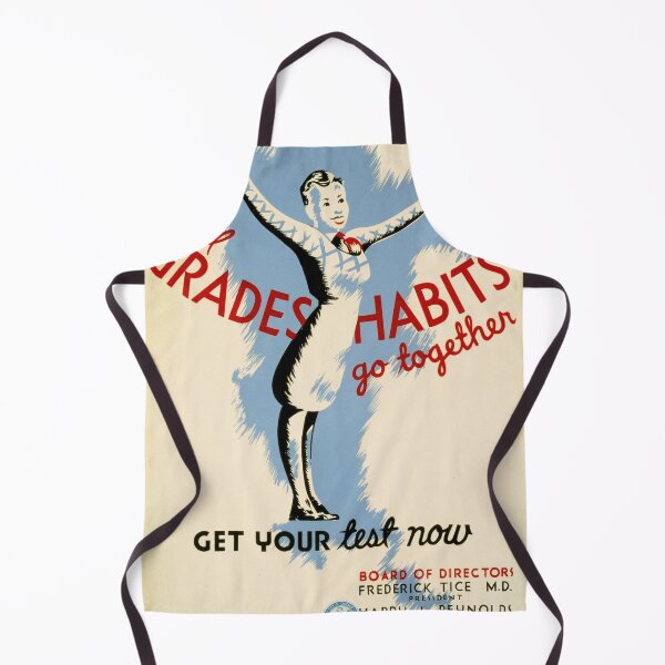 Item preview, Vintage Chicago WPA Poster | Tuberculosis Awareness Art Deco Style | Good Grades & Habits | 1930s Health Campaign Print designed and sold by artofuniverse.