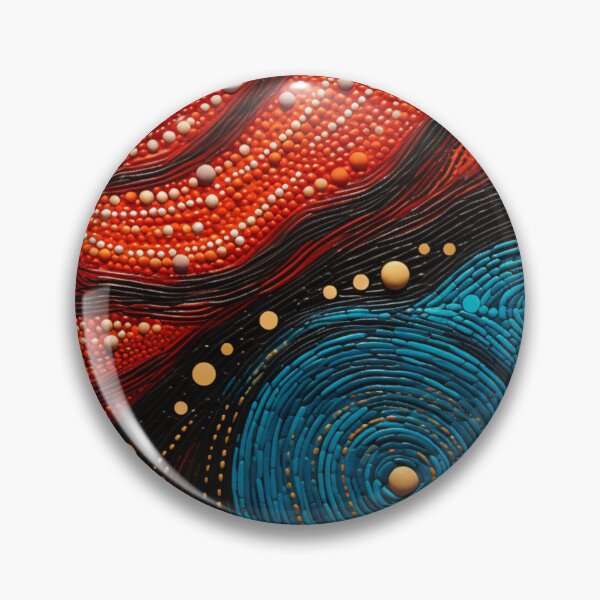 Item preview, Aboriginal Inspired Dot Art - With Cooling Lava designed and sold by GrinGalore.