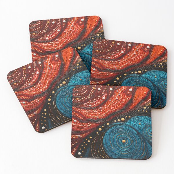 Item preview, Aboriginal Inspired Dot Art - With Cooling Lava designed and sold by GrinGalore.