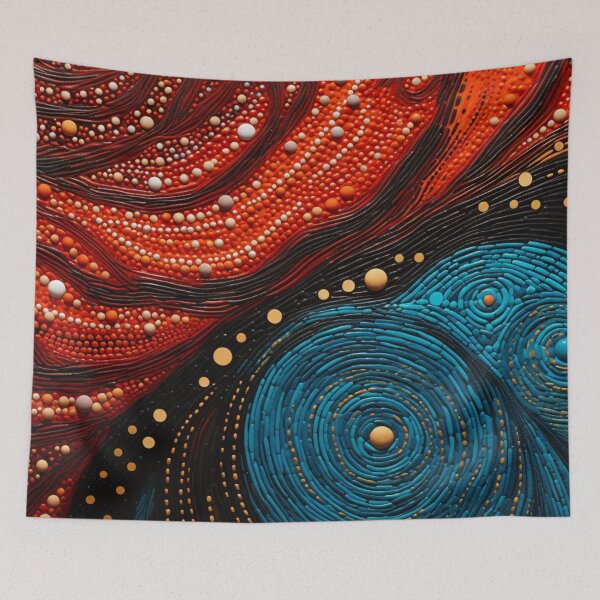 Item preview, Aboriginal Inspired Dot Art - With Cooling Lava designed and sold by GrinGalore.