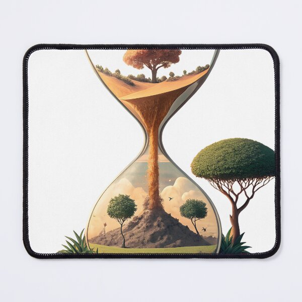 Item preview, Nature's future within hourglass, time passing slowly designed and sold by Ag49D.