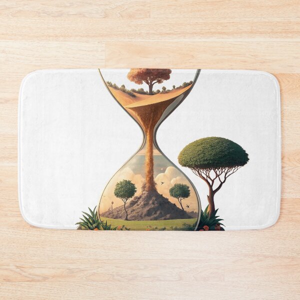 Item preview, Nature's future within hourglass, time passing slowly designed and sold by Ag49D.