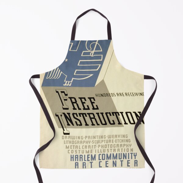 Item preview, Vintage 1930s Harlem Community Art Center Poster | WPA Federal Art Project | Free Instruction in Drawing & More designed and sold by artofuniverse.