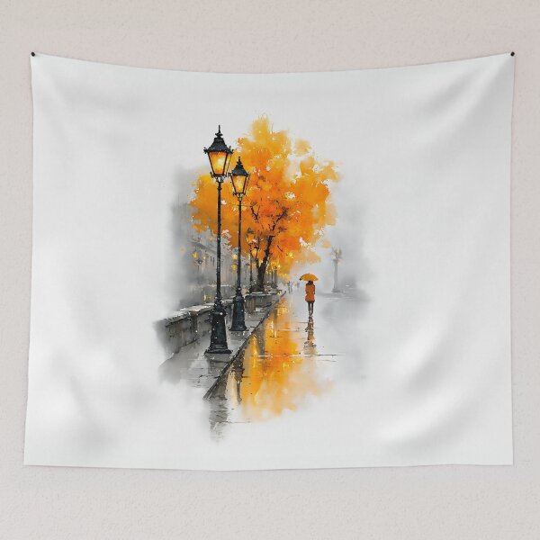Item preview, Autumn Stroll in the City designed and sold by junkydotcom.