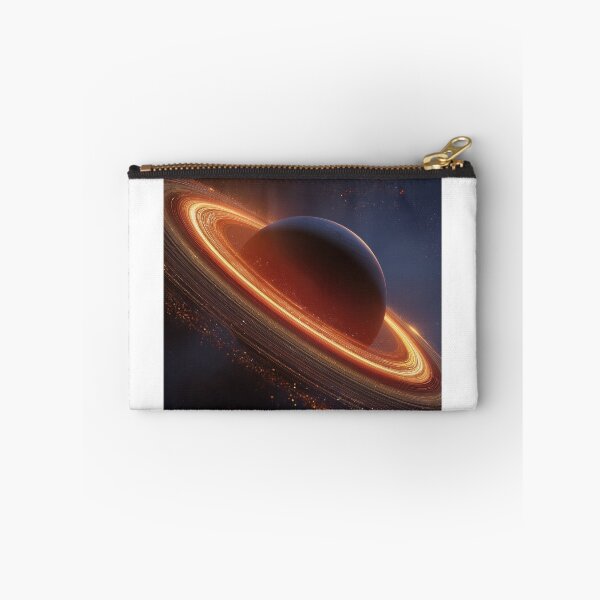 Item preview, Celestial Inferno – Glowing Planet with Radiant Rings designed and sold by StudioDina.