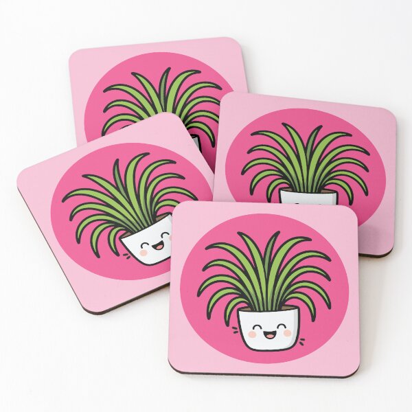 Item preview, Happy Spider Plant in Pot - Pink designed and sold by Clever Cookie.