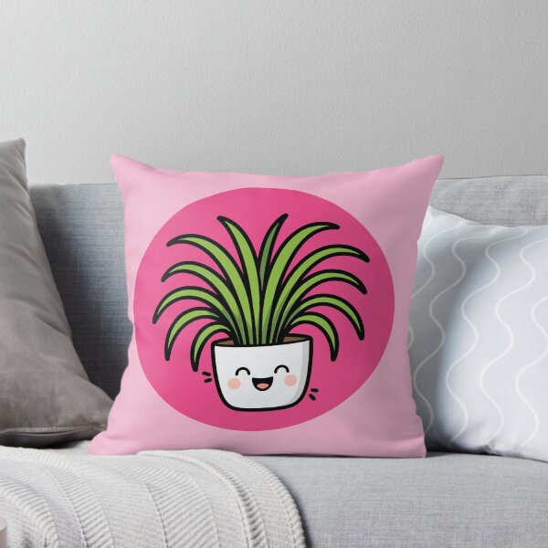 Item preview, Happy Spider Plant in Pot - Pink designed and sold by Clever Cookie.