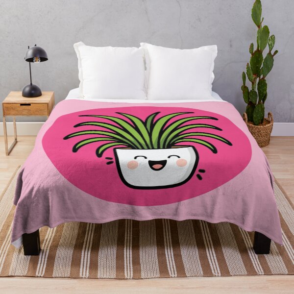 Item preview, Happy Spider Plant in Pot - Pink designed and sold by Clever Cookie.