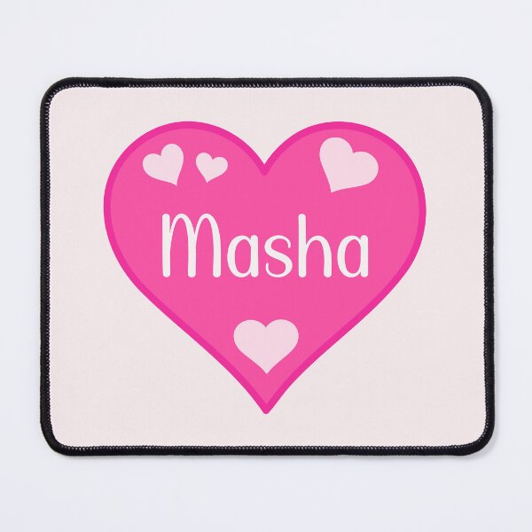 Item preview, Masha Name Pink Heart  designed and sold by Jeallan Designs.