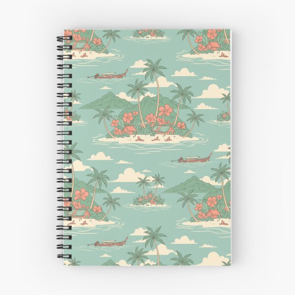 Item preview, retro pattern Thai island life designed and sold by design-by-highd.