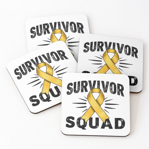 Item preview, Vintage Survivor Squad Gold Ribbon Awareness Design designed and sold by Iuqiune.
