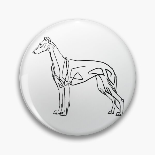 Artikelvorschau, Windhund gestapelte Strichzeichnungen minimalistisches Doodle entworfen und verkauft von Spinyflowerart.