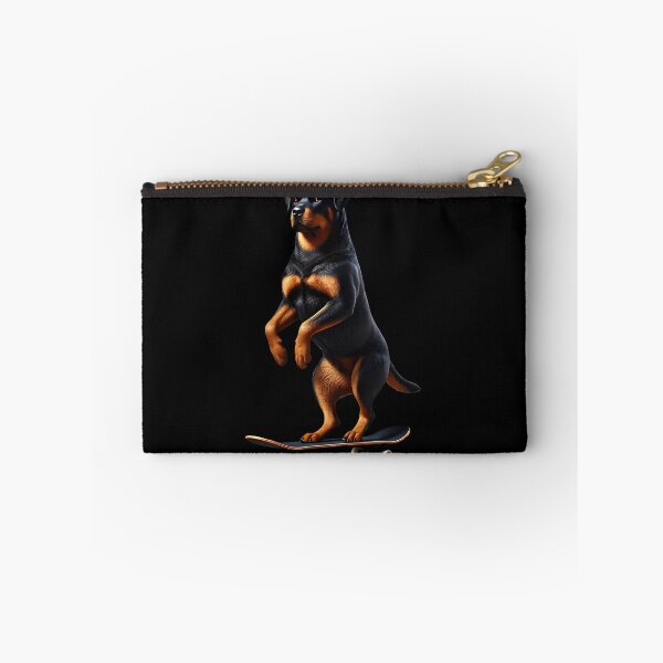 Item preview, Rottweiler Riding a Skateboard Skateboarding Skater Fans designed and sold by Kimberley King Art  King Art.